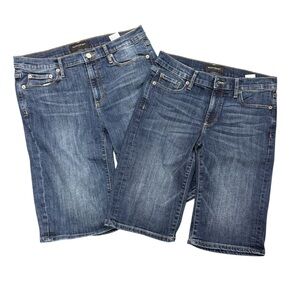 Banana Republic Lot  Women's Denim Bermuda Shorts  Mid Rise 27/4.  2 Pair